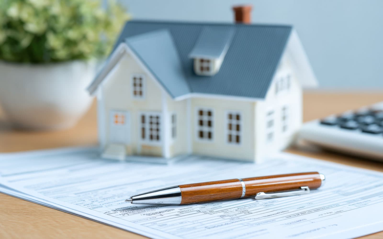 Homeowner reviewing solar contract paperwork at a table